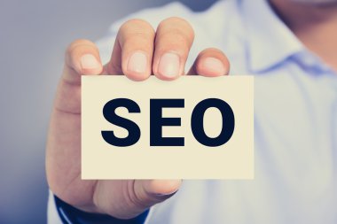 SEO harf (veya arama motoru optimizasyonu) kartı