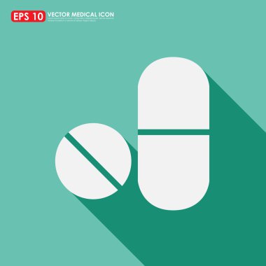 Tıp Icon - tablet ve kapsül 
