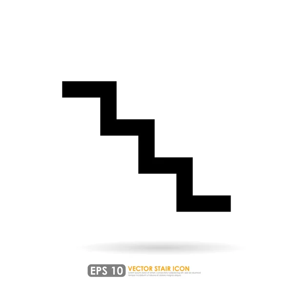 Simple stair icon — Stock Vector