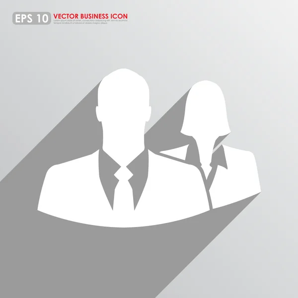 Businessman & businesswoman vector icon Royalty Free Stock Vectors