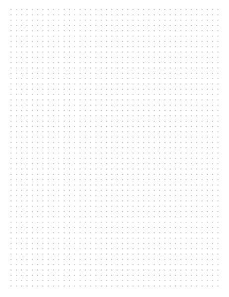 Dot Grid Graph Paper 저널을 것이다 Sketching Designing Size Inch — 스톡 벡터