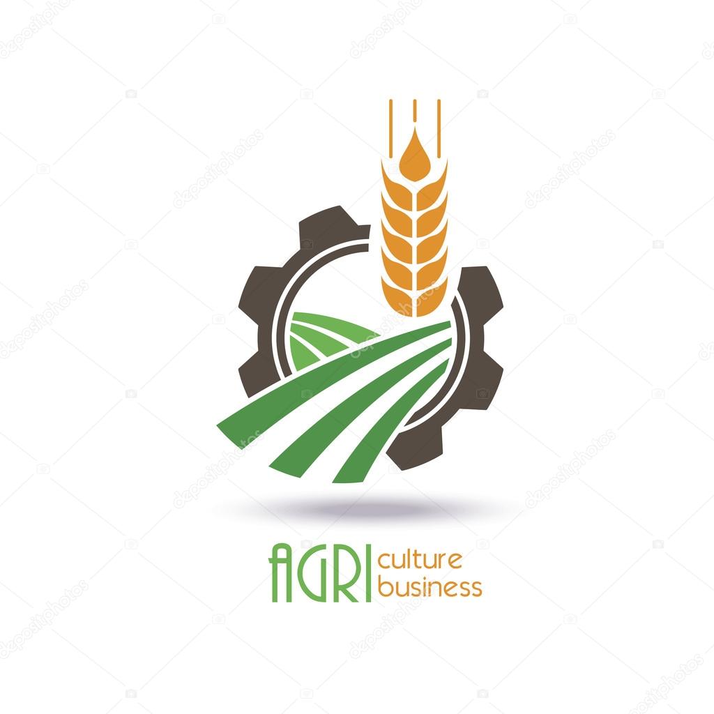 Agriculture Logo Template Design. Icon, Sign or Symbol. farm, nature, ecology. Vector