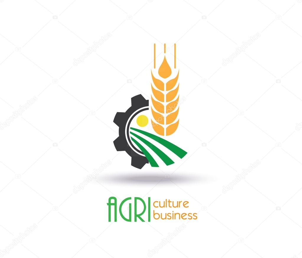 Agriculture Logo Template Design. Icon, Sign or Symbol. farm, nature, ecology. Vector flat design