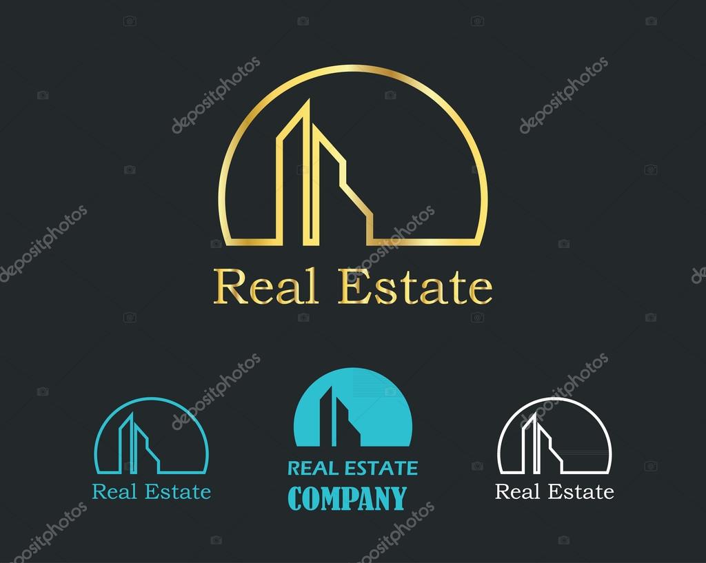 Real Estate Creative logo design template. Vector concept for real estate compan