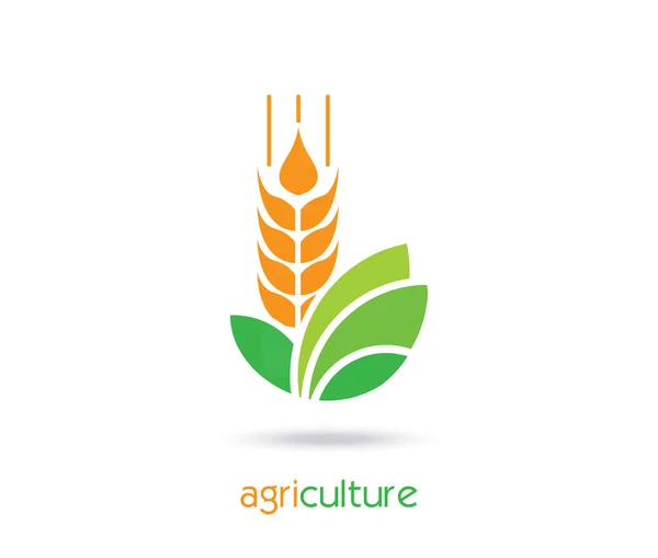 Дизайн логотипа сельского хозяйства. Икона, знак или символ. ферма — стоковый вектор