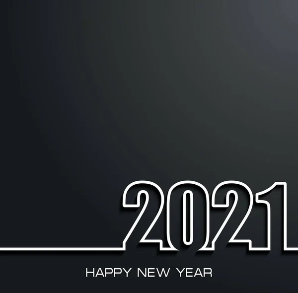 2021 Šťastný Nový Rok Pozadí Pro Vaše Přání — Stockový vektor