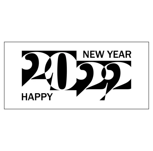 2022 Feliz Año Nuevo Vector Fondo Funda Tarjeta Para 2022 — Archivo Imágenes Vectoriales