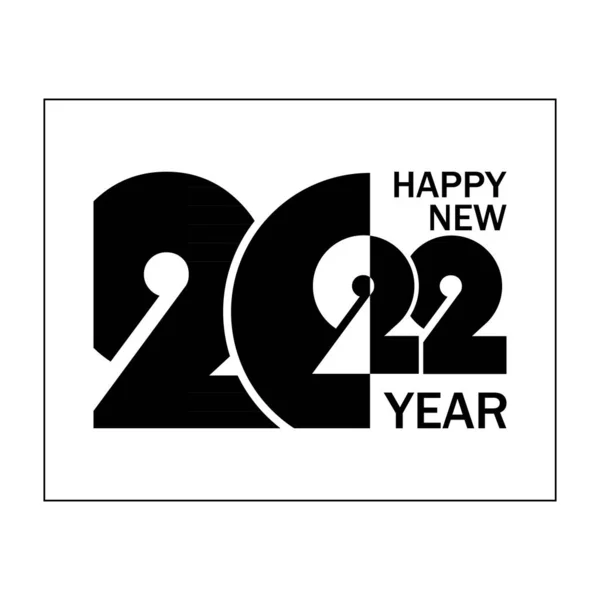2022 Mutlu Yıllar Vektör Geçmişi 2022 Sayılı Tebrik Kartı Takvim — Stok Vektör