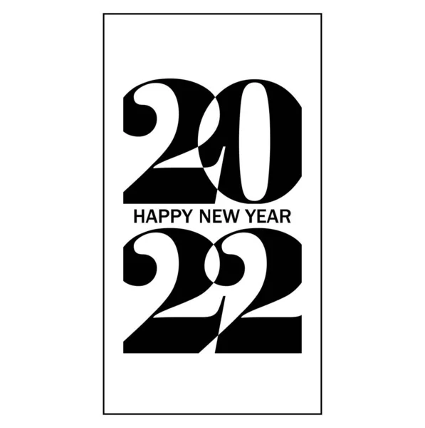 2022 Feliz Año Nuevo Vector Fondo Cubierta Tarjeta Para 2022 — Archivo Imágenes Vectoriales
