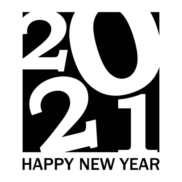2021 Happy New Year Vector Background Enveloppe Carte Pour 2021 — Image vectorielle