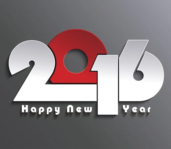 Mutlu yıllar 2016 yaratıcı tebrik kartı tasarımı