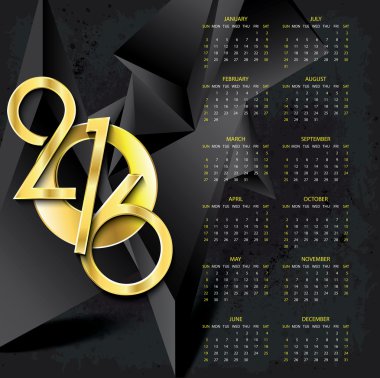 2016 mutlu yeni yıl tebrik kartınız için yaratıcı tasarım,