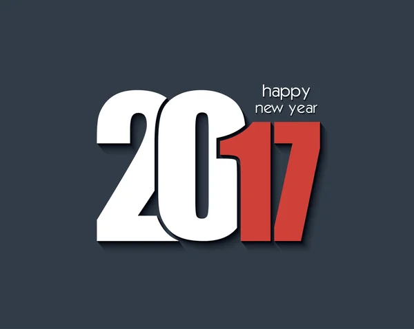 2017 mutlu yeni yıl arka plan tebrik kartı — Stok Vektör