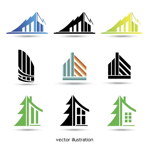 Conjunto de iconos casa — Vector de stock