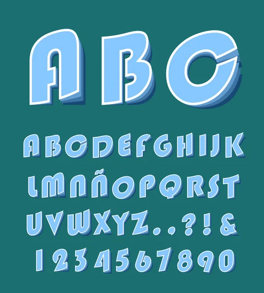 High Quality Modern Alphabet Cutted Folded Letters Color Background Изолированные — стоковый вектор