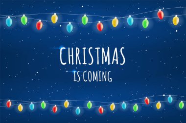 Soyut Yüksek Kaliteli Noel ve Düşen Kar ile Yeni Yıl Arkaplanı