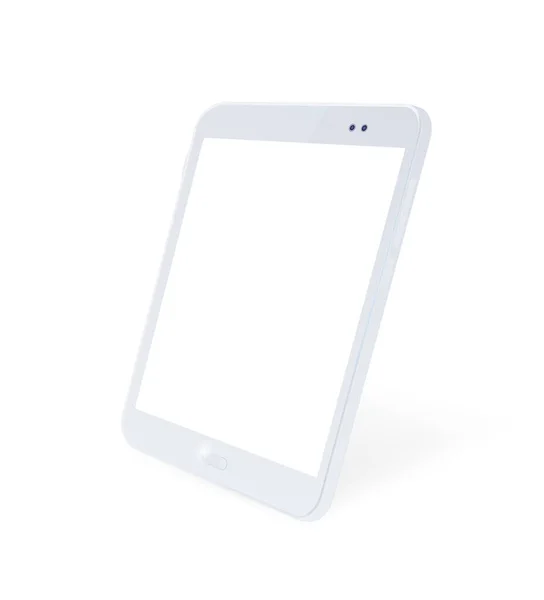 Λευκό Gadget Κενή Οθόνη Αφής Μεμονωμένα Στοιχεία Για Υπόβαθρο — Διανυσματικό Αρχείο