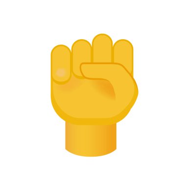 Şeffaf Arkaplanda Düz Tarzlı El. İzole Vektör İllüstrasyonu