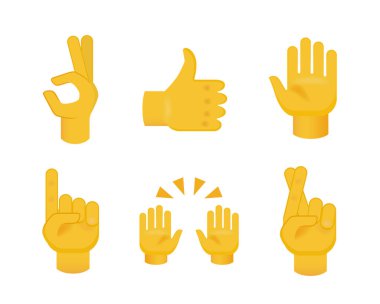 Şeffaf Arkaplanda Düz Tarzlı El. İzole Vektör İllüstrasyonu