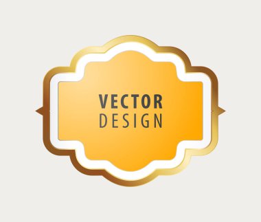 Arka planda Yüksek Kaliteli Lüks Çerçeve. Vektör İzole Resimleri