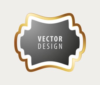 Arka planda Yüksek Kaliteli Lüks Çerçeve. Vektör İzole Resimleri