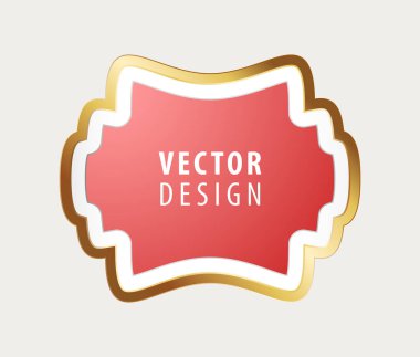 Arka planda Yüksek Kaliteli Lüks Çerçeve. Vektör İzole Resimleri