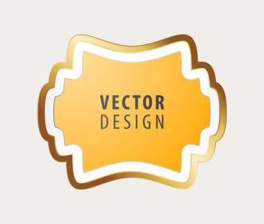 Arka planda Yüksek Kaliteli Lüks Çerçeve. Vektör İzole Resimleri