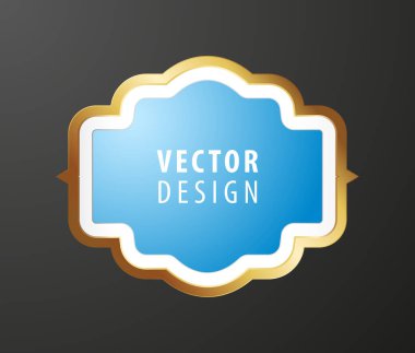 Arka planda Yüksek Kaliteli Lüks Çerçeve. Vektör İzole Resimleri