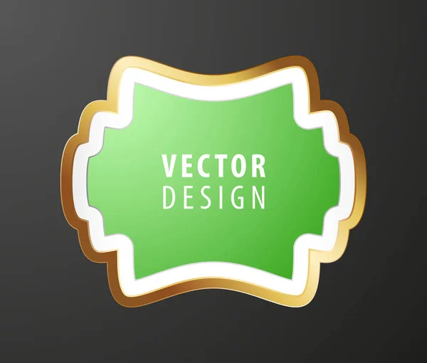 Hög Kvalitet Lyx Ram Bakgrund Vektor Isolerad Illustration — Stock vektor