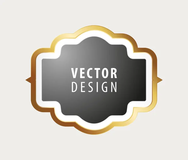 Marco Lujo Alta Calidad Sobre Fondo Ilustración Aislada Vectorial — Vector de stock