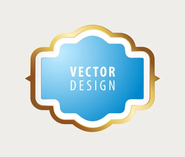 Vysoce Kvalitní Luxusní Rám Pozadí Izolovaná Ilustrace Vektoru — Stockový vektor
