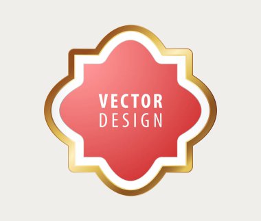 Arka planda Yüksek Kaliteli Lüks Çerçeve. Vektör İzole Resimleri