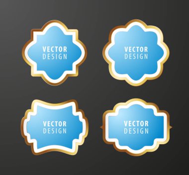 Arka planda Yüksek Kaliteli Lüks Çerçeve. Vektör İzole Resimleri