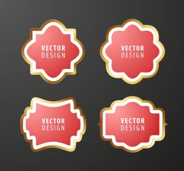 Gri Arkaplanda Yüksek Kalite Lüks Çerçeve. Vektör İzole Resimleri