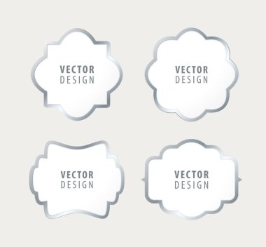 Gri Arkaplanda Yüksek Kalite Lüks Çerçeve. Vektör İzole Resimleri