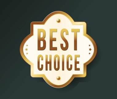 Yüksek Kalite Lüks Etiket. Vektör İzole Resimleri