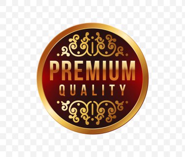 Yüksek Kalite Lüks Etiket. Vektör İzole Resimleri
