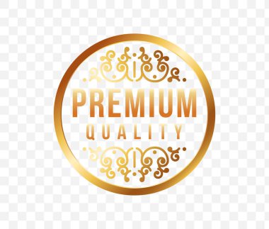 Yüksek Kalite Lüks Etiket. Vektör İzole Resimleri