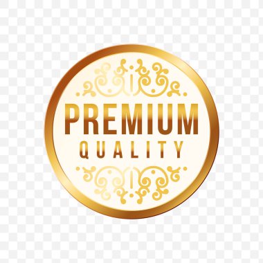 Yüksek Kalite Lüks Etiket. Vektör İzole Resimleri