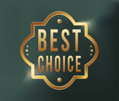 Yüksek Kalite Lüks Etiket. Vektör İzole Resimleri