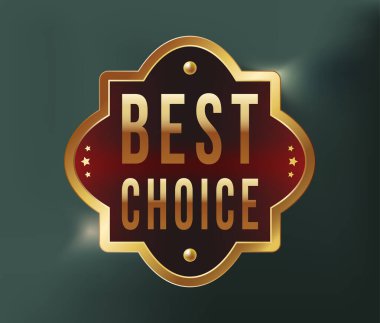 Yüksek Kalite Lüks Etiket. Vektör İzole Resimleri