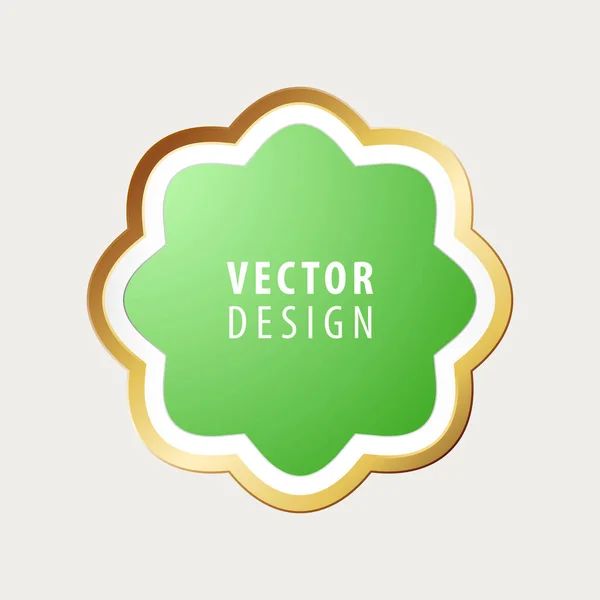 Marco Lujo Alta Calidad Sobre Fondo Ilustración Aislada Vectorial — Vector de stock