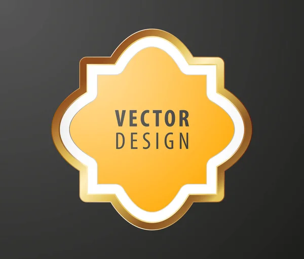 Hög Kvalitet Lyx Ram Bakgrund Vektor Isolerad Illustration — Stock vektor
