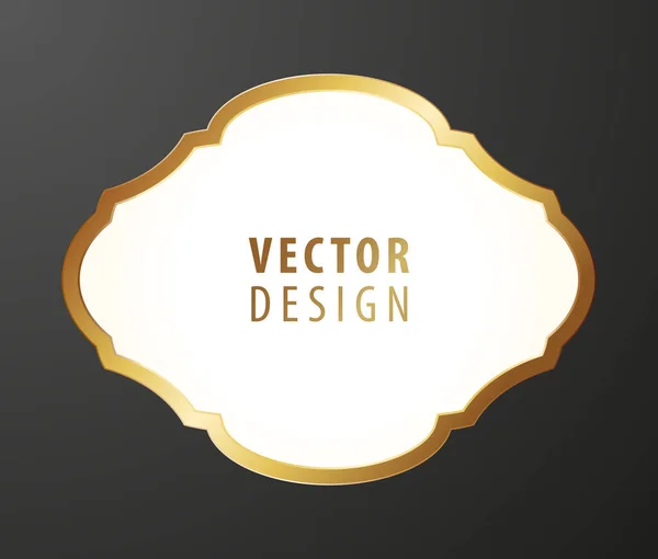 Hochwertige Luxus Rahmen Auf Hintergrund Vektor Isolierte Illustration — Stockvektor