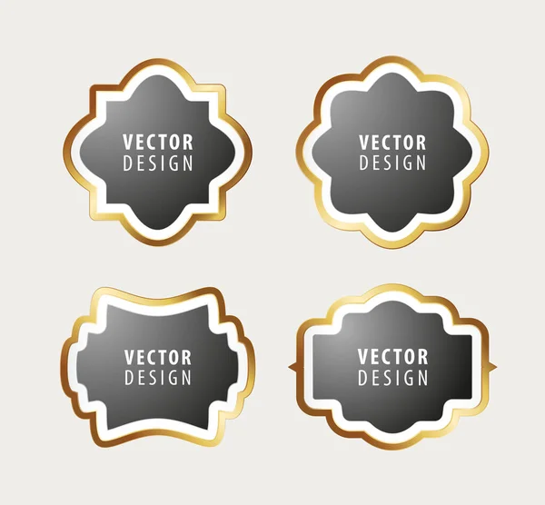 Vysoce Kvalitní Luxusní Rám Pozadí Izolovaná Ilustrace Vektoru — Stockový vektor
