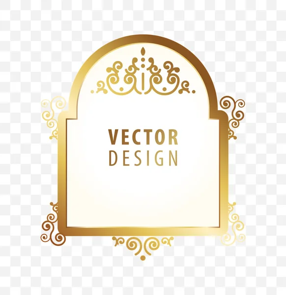 High Quality Luxury Frame Background Vector Isolated Illustration — Stock Vector