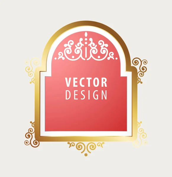High Quality Luxury Frame Background Векторная Изолированная Иллюстрация — стоковый вектор