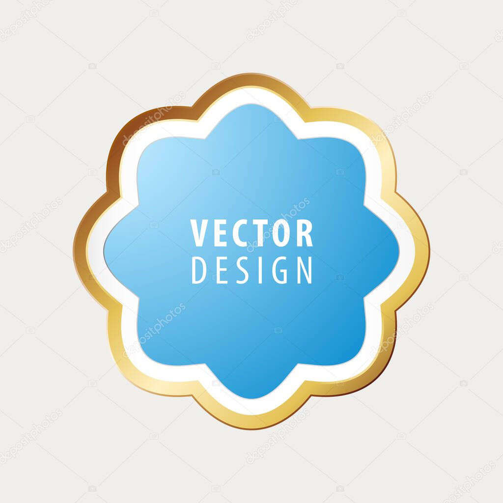 High Quality Luxury Frame on Background . Vector Isolated Illustration
