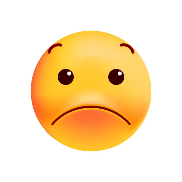 Vector Cartoon Cute Crying Face Emoji Isolated Illustration Stock  Illustration - Download Image Now - iStock