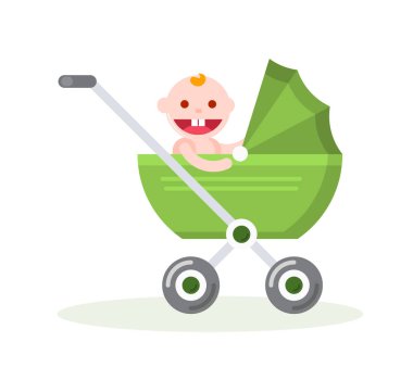 Bebek Katliamı 'nda yeni doğmuş bir bebek. Beyaz Arkaplanda İzole Edilmiş Düz Vektör ResmiComment